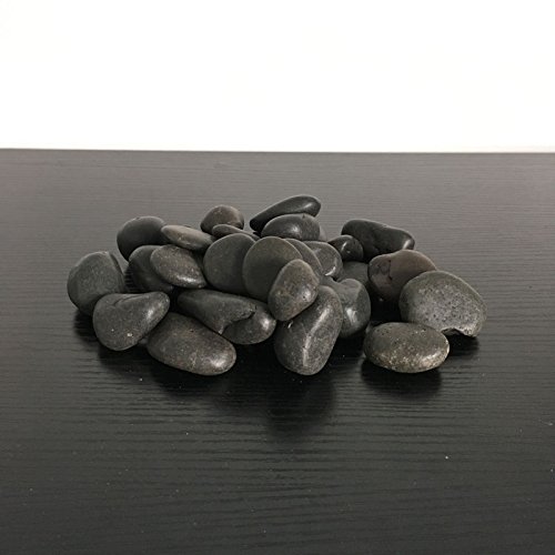 1kg Black Decorative Stones For Vases Natural Craft Pebbles