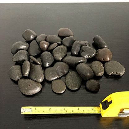 Black Natural Stones Decorative Pebbles Rocks