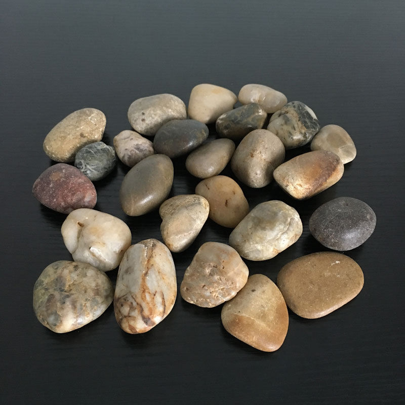 1kg Large Mixed Browns Natural Stones For Vases Craft Pebbles