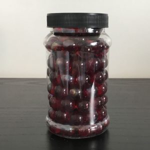 Red Marbles in Jar
