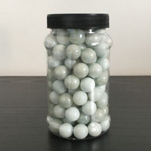 White Marbles in Jar