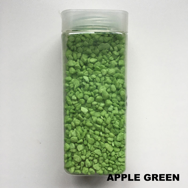 750g Apple Green Decorative Stones Vase Fillers Craft Pebbles