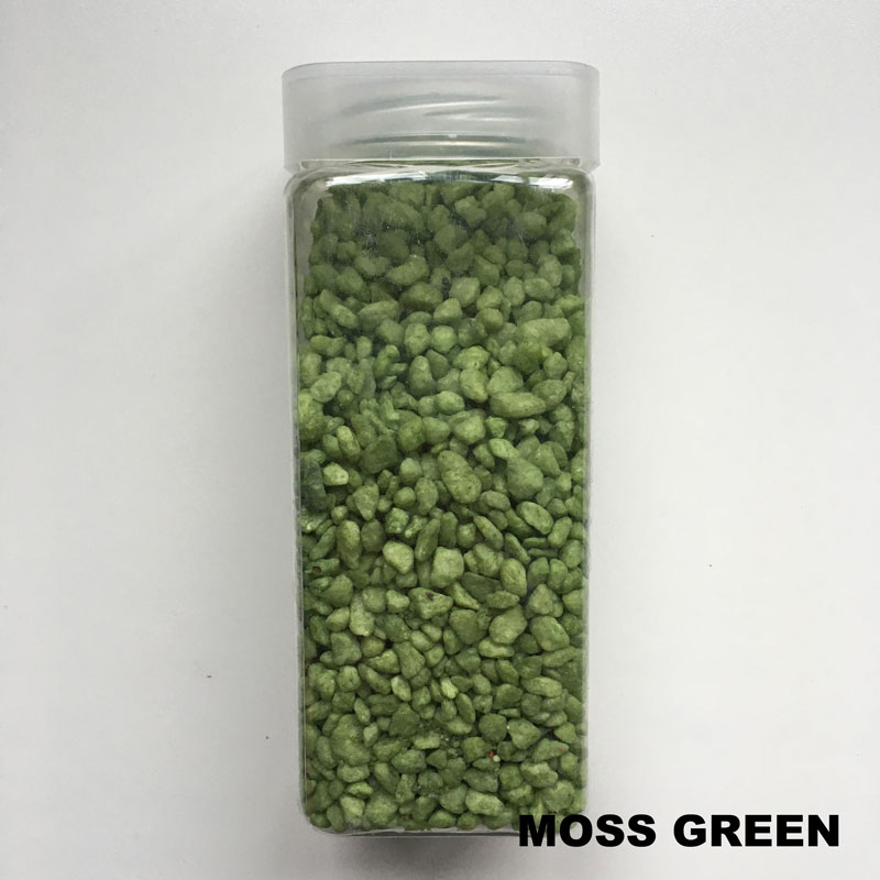 750g Moss Green Decorative Stones Vase Fillers Craft Pebbles