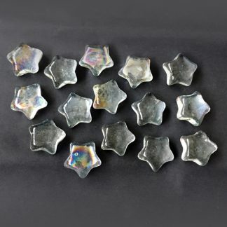 Clear Decorative Glass STARS Pebbles Table decoration star shapedwhite