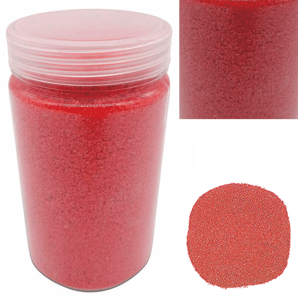 Red Decorative Sand Wedding Vase Craft Pot Decoration Art Coloured