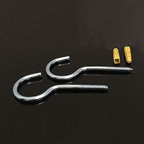 Details about   Hanging Screw In Eye Hooks Strong Baskets Washing Line Anchor Point Heavy Duty 