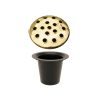Gold Memorial Grave Vase & Lid for Fresh & Artificial Flowers Pot
