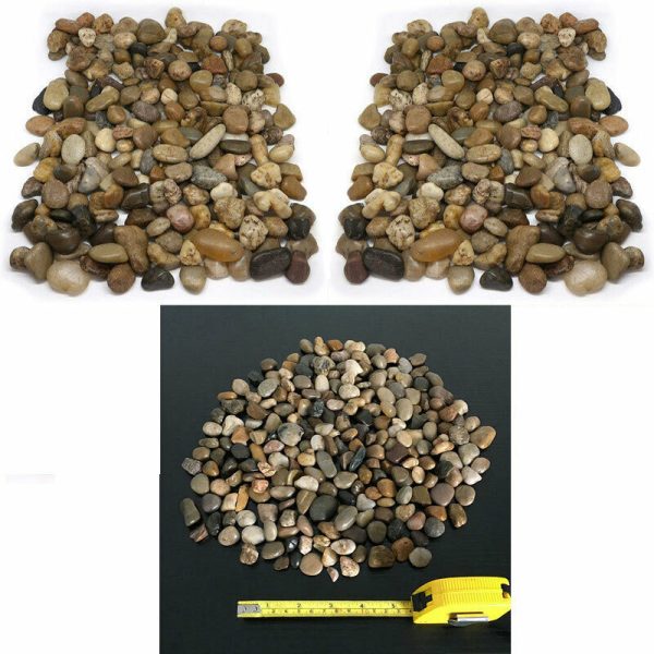 4kg of Assorted Natural Browns Decorative Stones Pebbles Table Decoration Vase Garden Craft River Rocks Polished Smooth