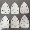 6 Palm Sander Sanding Pads Discs Sheets Assorted Grade Coarse Hole Punched