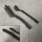 2 Wire Brush Set Steel Wire Brushes Large Brush Small Brush Cleaning Brushes