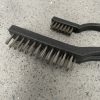 2 Wire Brush Set Steel Wire Brushes Large Brush Small Brush Cleaning Brushes
