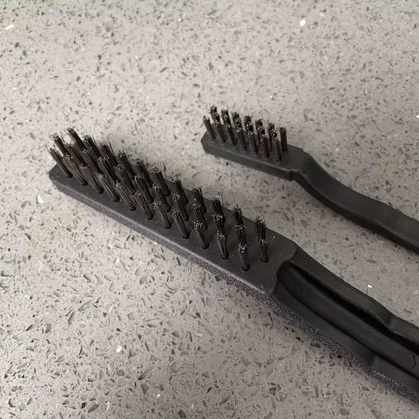 2 Wire Brush Set Steel Wire Brushes Large Brush Small Brush Cleaning Brushes