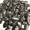 Small Black Decorative Stones Pebbles Table Decoration Craft Vase Garden Rocks Polished Smooth Close
