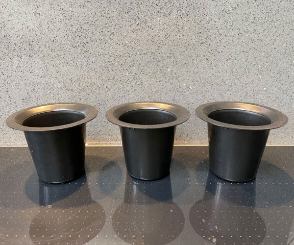 3 Replacement Black Memorial Grave Flower Vase Container Holder Base Pots for Flowers Vases Container Holders Graves Graveside Decor
