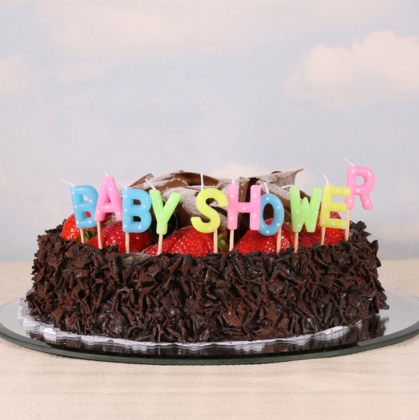 Baby Shower Letter Candles Candles Cake Topper